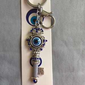 Evil eye key design key chain